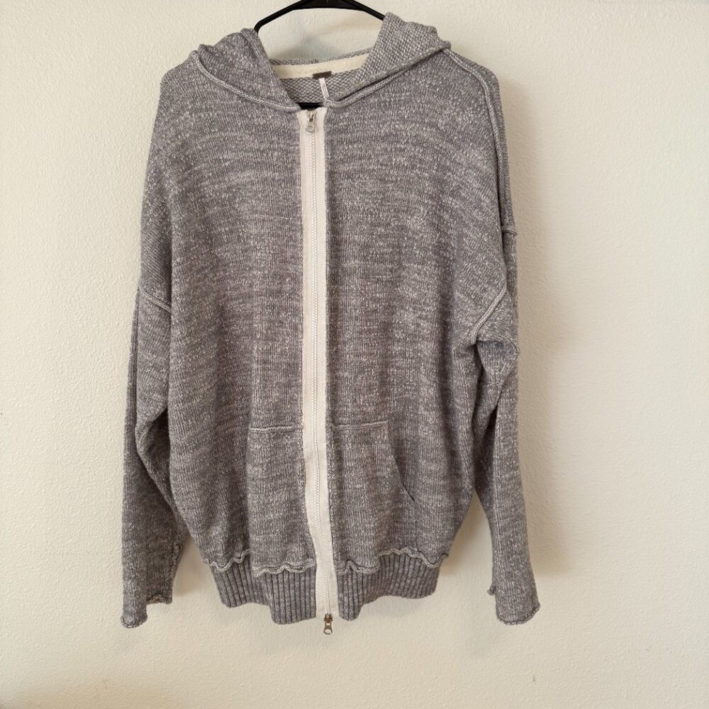 Free People oversized zip sweater
